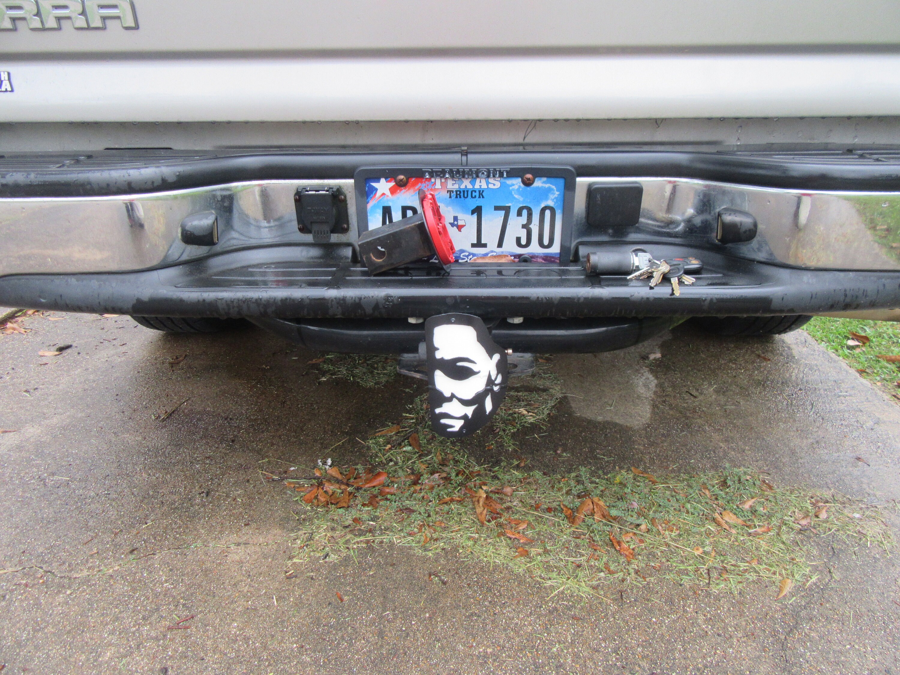 Slasher Horror Hitch Coverwelded Hitches Metal Art Etsy