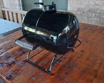 Recycled Steel Tank Charcoal Grill Tabletop Barbeque-410a AC Man's Grill
