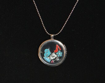 Pendant with Flottant Charms