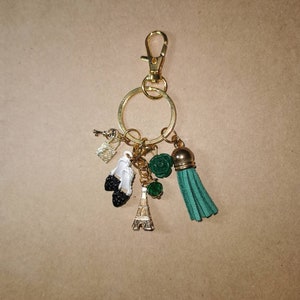 Taschenschmuck oder Schlüsseltür Grün