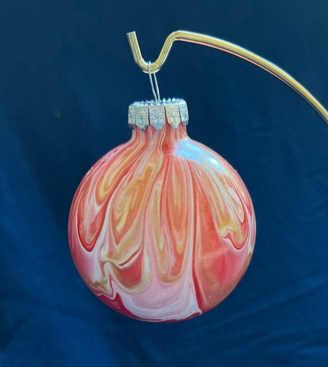 Hand Painted Glass Christmas Tree Ornament Christmas Gift for Etsy