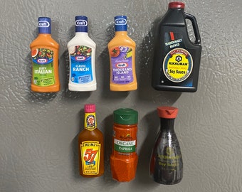 Mini Brands Tiny Food Collectible Magnets | Refrigerator Magnets | Foodcore Kitchencore Food Kitchen Chef Cook Baker LunchLady Aesthetic