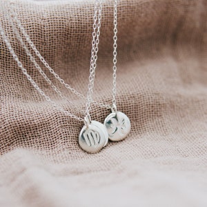 Recycled Sterling Silver Zodiac Personalised Necklace image 1