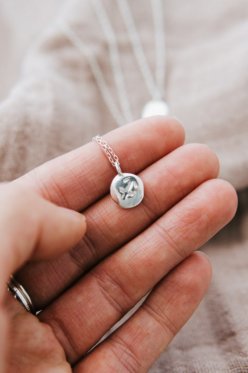 Recycled Sterling Silver Zodiac Personalised Necklace image 3