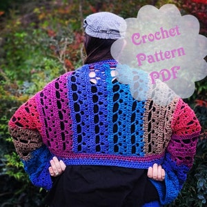 PATTERN - Louise Bolero Crochet Pattern, Bolero, Jacket, Shrug, Crochet Bolero, Crochet Jacket, Crochet Shrug
