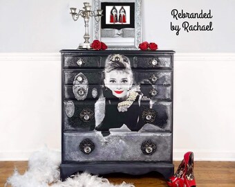 Audrey Hepburn Dresser, Four drawer dresser, Girls bedroom storage