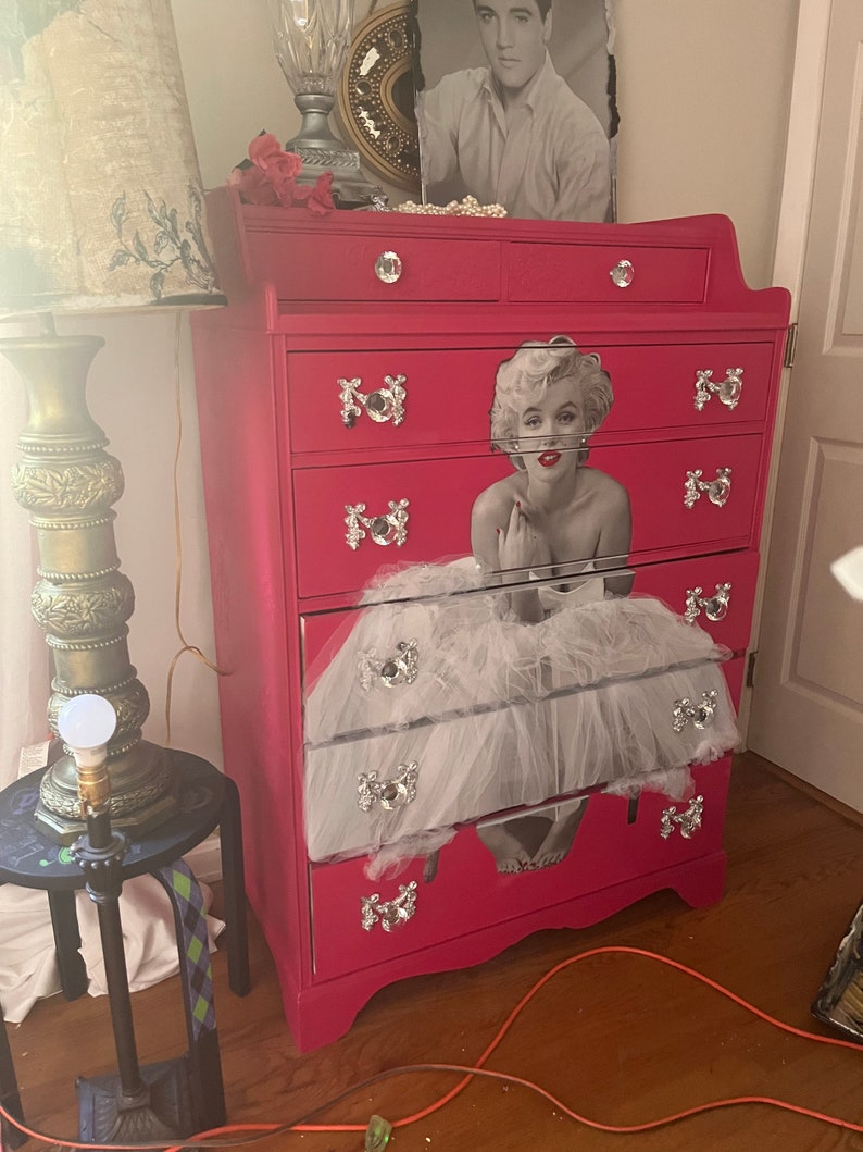 Marilyn Monroe Dresser Marilyn Monroe Decor Custom Designed Etsy