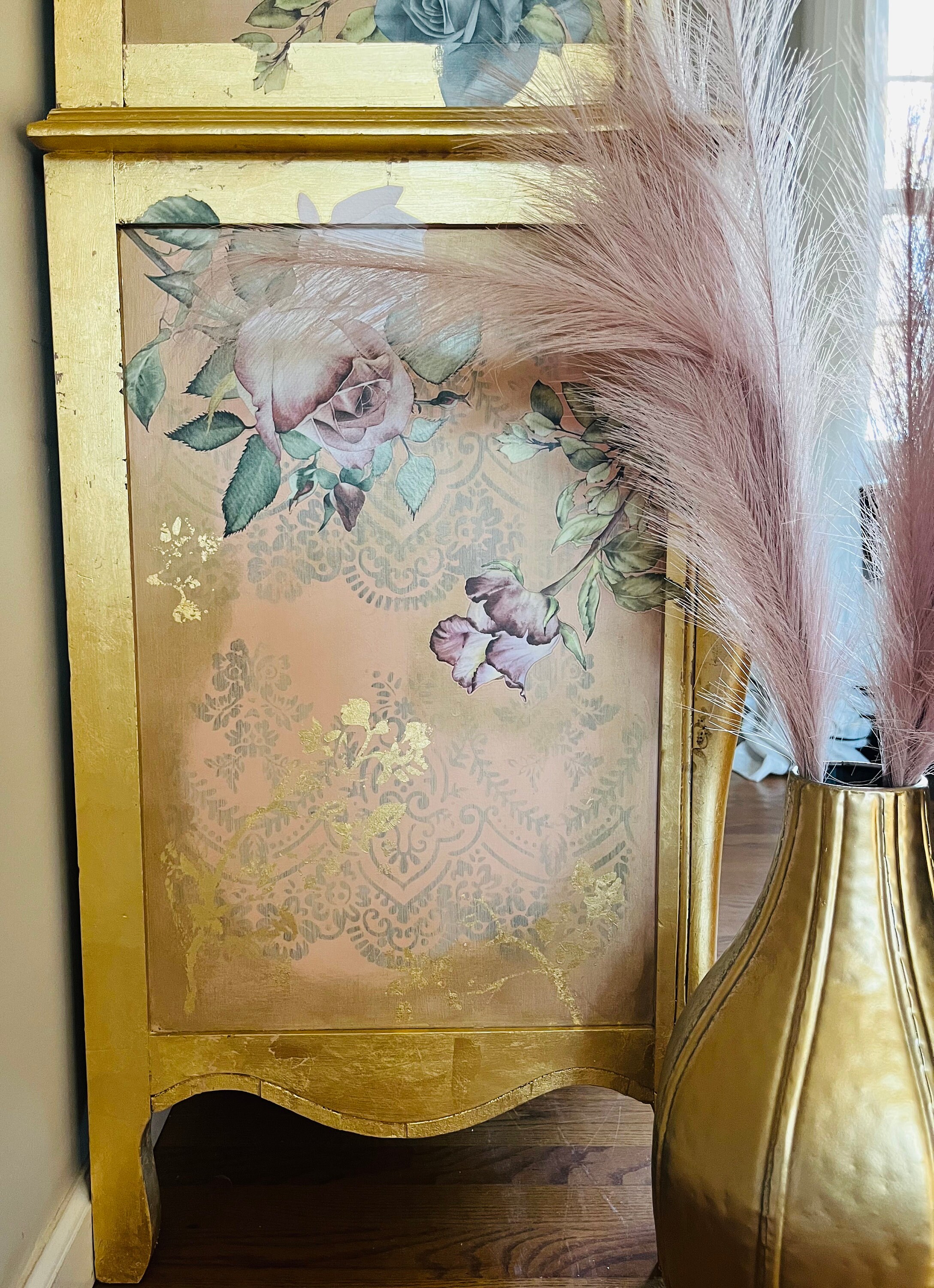 Large Pink Nursery Dresser Pink Vintage Dresser French Etsy