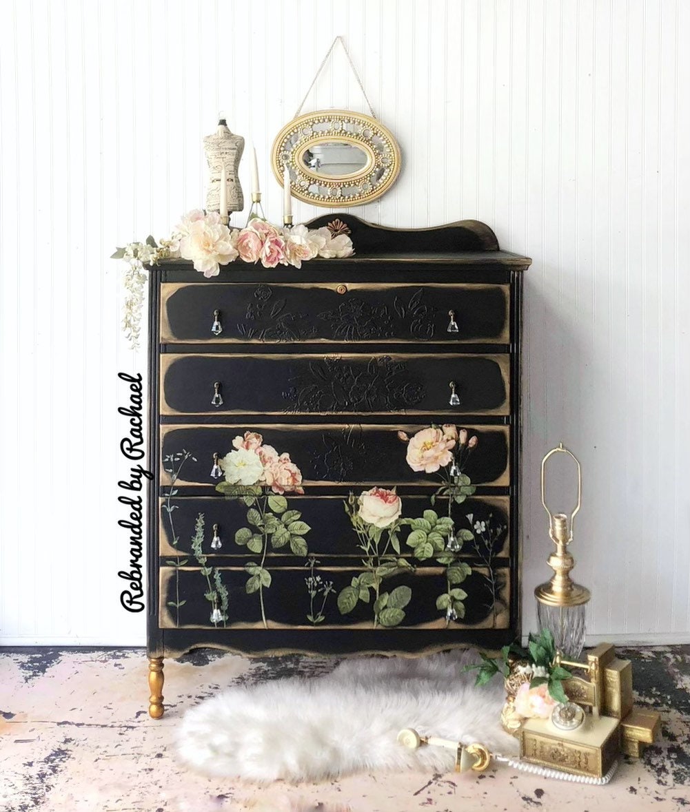 Moody Floral Dresser
