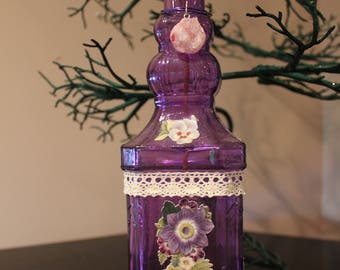 Incense Burner, Incense Bottle, Smoking Bottle Incense Burner, Square incense bottle, flower incense holder, flower decor, classy incense