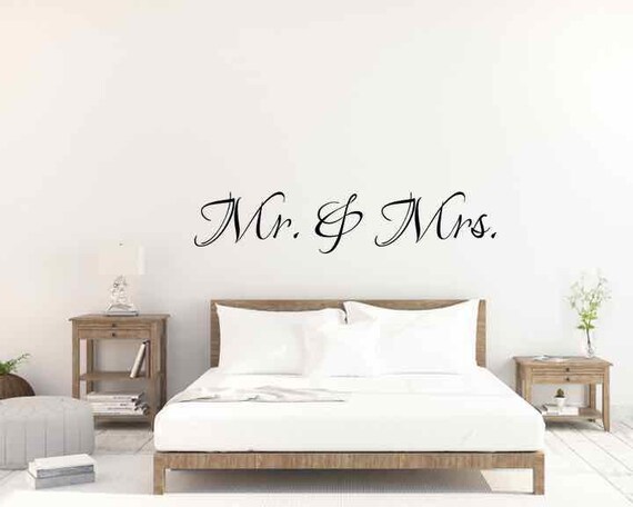Wall Decal For Master Bedroom Vinyl Letters Mr Mrs Wall Decal Mr And Mrs Wedding Letters Mr And Mrs Vinyl Wedding Vinyl Wedding