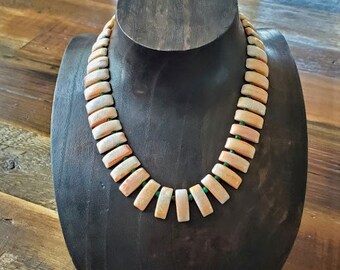 Spiny Oyster and Malachite  Choker