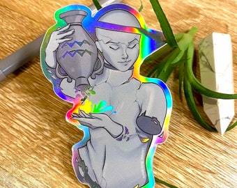 水瓶座 / ストーンゾディアック / ホログラフィックビニールステッカー