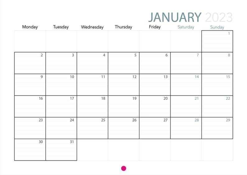 2023 Australian Animal Calendar Calendar for 2023 Australian Etsy
