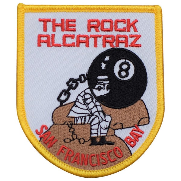 Alcatraz Patch - The Rock, San Francisco, California Badge 3-3/8" (Iron on)