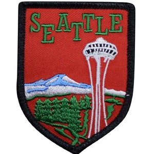 Seattle Patch - Mount Rainier, The Needle, Washington Badge 2-7/8&quot; (Iron on)