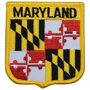 Maryland Patch - Baltimore, Annapolis, Chesapeake Bay, Piedmont 2.75&quot; (Iron on)