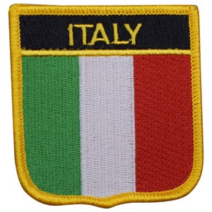 Italy Applique Patch - Italia, Mediterranean, Europe, Rome 2.75&quot; (Iron on)