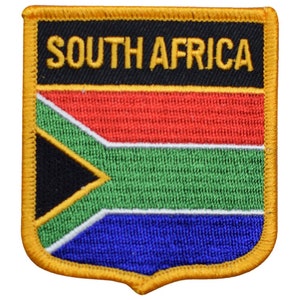 South Africa Patch - Pretoria, Bloemfontein, Cape Town, Johannesburg 2.75" (Iron on)