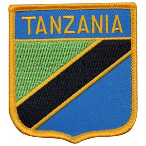 Tanzania Patch - Indian Ocean, Mount Kilimanjaro, Dodoma 2.75&quot; (Iron on)