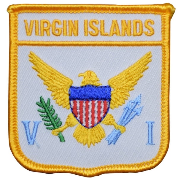 United States Virgin Islands Patch - Caribbean Archipelago 2.75" (Iron on)