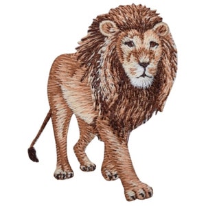 Lion Applique Patch - Leo, Zookeeper Badge 2.75" (Iron on)