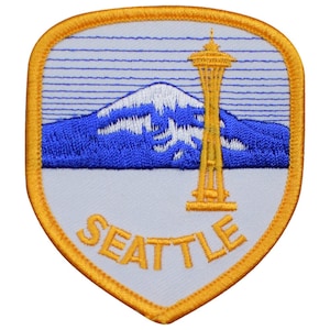 Seattle Washington Patch - Mount Rainier, The Needle, WA Badge 3&quot; (Iron on)