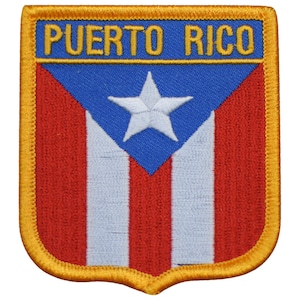 Puerto Rico Patch - Caribbean Sea, Isla del Encanto, San Juan 2.75" (Iron on)