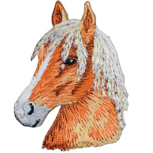 Horse Applique Patch - Equestrian, Western Badge 2.25&quot; (Iron on)
