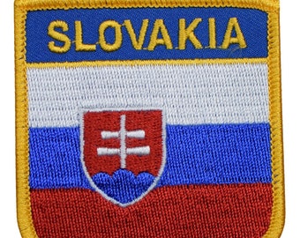 Slovakia Patch - Bratislava, Košice, Slovak, Central Europe 2.75" (Iron on)