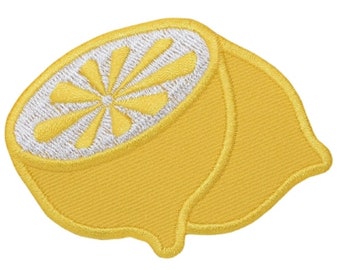 Lemon Applique Patch - Citrus Fruit Food Chef Cooking Farm Badge 3" (Iron on)