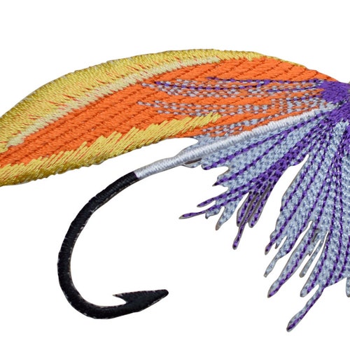 Fishing Boat Applique Patch Bobber Fisherman Badge Etsy