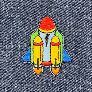 Mini Fighter Jet Applique Patch - Airplane Pilot Badge 1.5&quot; (Iron on)