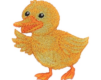 Baby Duck Applique Patch 3-Pack, Iron on Bow Tie Duckling 2/" Ducky