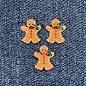 Festive Gingerbread Man In Santa Vest Embroidery Design · Creative Fabrica - Foto 6