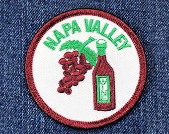 Napa Valley Patch - Embroidered California Wine Country Badge 2.5" (Iron On)