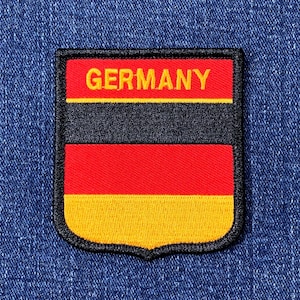Écusson Allemagne - Badge Deutschland brodé 2,75" (fer à repasser)
