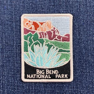 Big Bend National Park Patch - Gesticktes Chihuahuan Desert Texas Abzeichen 6,5 cm (zum Aufbügeln)