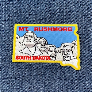 Mount Rushmore Patch - Embroidered South Dakota National Monument Badge 3" (Iron Or Sew On)