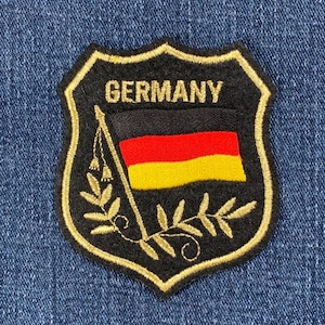 Deutschland Patch - Gesticktes Mylar Flaggenschild Deutschland Abzeichen 8,25 "(zum Aufbügeln oder Aufnähen)