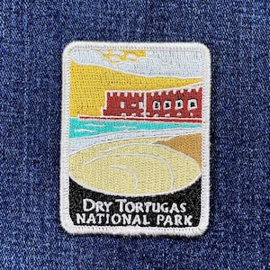 Dry Tortugas National Park Patch - Embroidered Fort Jefferson Florida Badge 2-7/8" (Iron On)