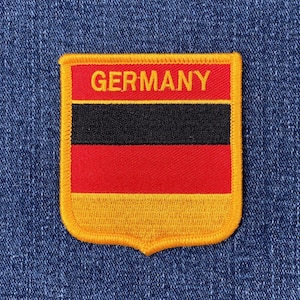 Germany Patch - Embroidered Deutschland Badge 2.75&quot; (Iron On)