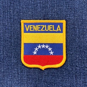 Venezuela Patch - Embroidered Flag Shield Badge 2.75" (Iron On)
