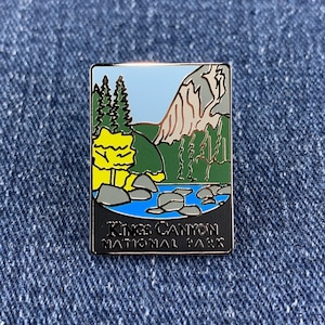 Kings Canyon National Park Enamel Lapel Pin - California Hiking Gift Travel Souvenir