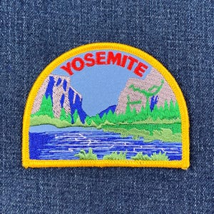 Yosemite Patch - Embroidered National Park El Capitan Half Dome California Badge3.5&quot; (Iron Or Sew On)