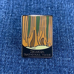 Sequoia National Park Emaille Anstecknadel - Kalifornien Wandern Geschenk Reise Souvenir