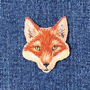 Fuchs Applikation Flicken: Bügelbild Tier Abzeichen 3,5 cm
