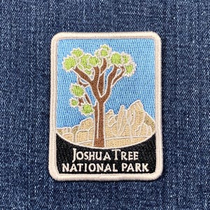 Joshua Tree National Park Patch - Embroidered Mojave Desert California Badge 2-7/8" (Iron On)