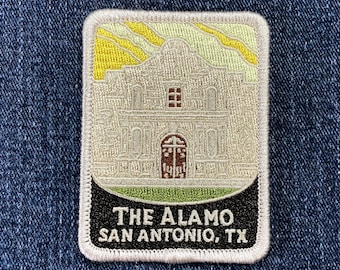 The Alamo Patch Embroidered San Antonio Texas Souvenir Travel Gift Badge