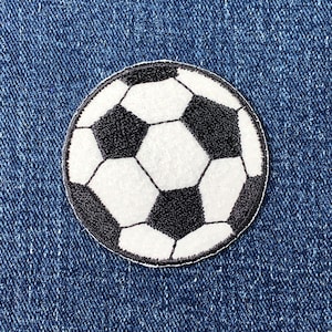 Fußball Aufnäher - Gesticktes Sportabzeichen 5 cm (Iron On)